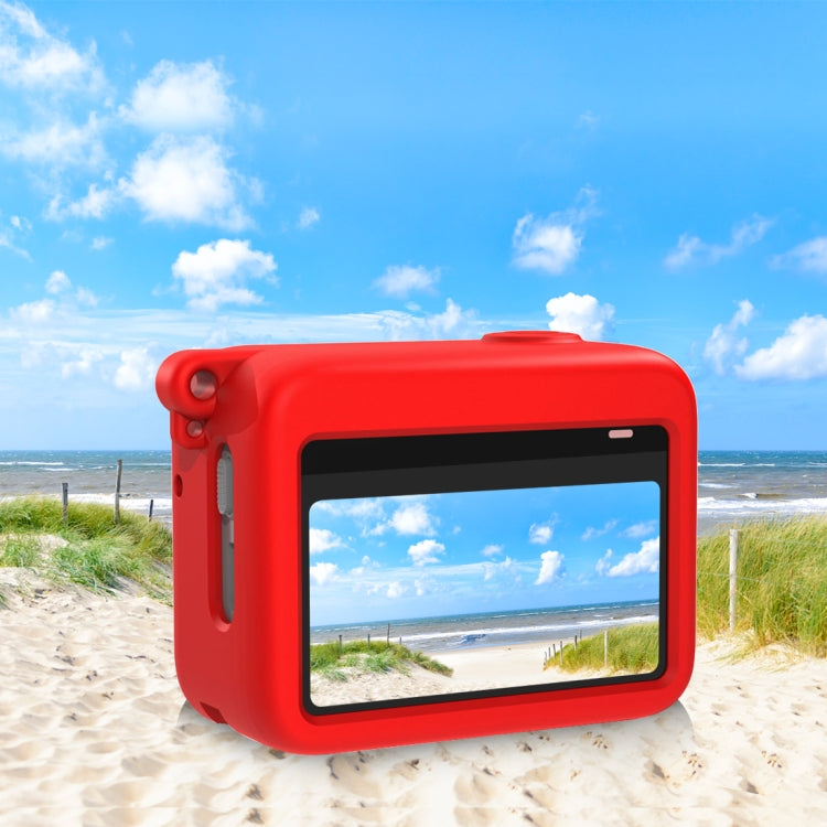 For Insta360 GO 3 PULUZ Camera Charging Case Silicone Case (Red)