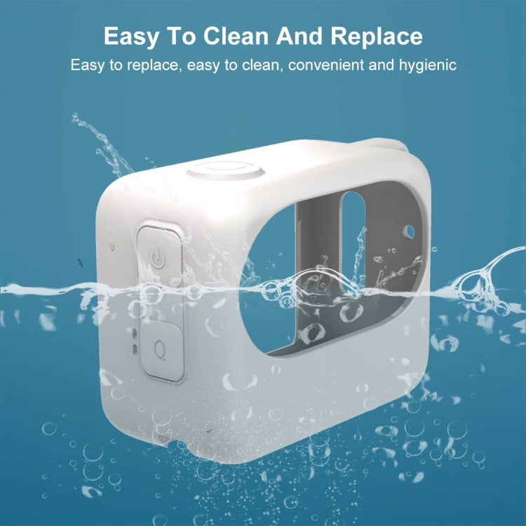 For Insta360 GO 3 PULUZ Camera Charging Case Silicone Case (White)