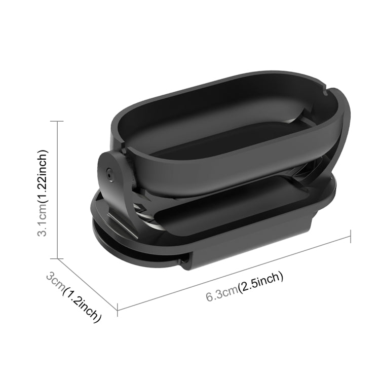 For Insta360 GO3 / GO 3S PULUZ Easy Clip Hat Clip Quick Release Clamp Magnetic Frame Fixed Mount (Black)