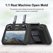 For DJI Mini 4 Pro / Air 3 Remote Control / DJI RC 2 with Screen PULUZ Silicone Protective Case (Black)