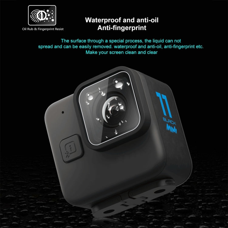 For GoPro Hero11 Black Mini PULUZ 2pcs Lens Tempered Glass Film(Transparent)