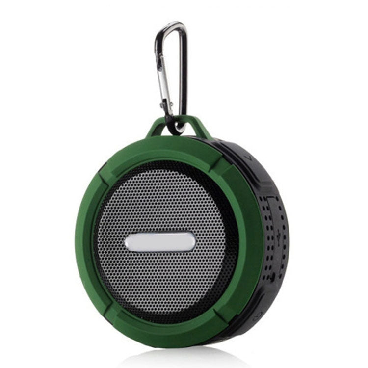 C6 Outdoor Water-resistant Bluetooth Speaker with Suction, Support Hands-free Calling(Green)