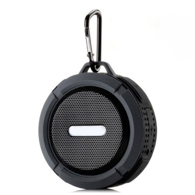 C6 Outdoor Water-resistant Bluetooth Speaker with Suction, Support Hands-free Calling(Black)
