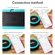 C6 Outdoor Water-resistant Bluetooth Speaker with Suction, Support Hands-free Calling(Blue)
