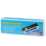 Handheld Blacklight UV Lamp & LED Flashlight, Verify Hidden Security Features On banknotes and Passport(Black)