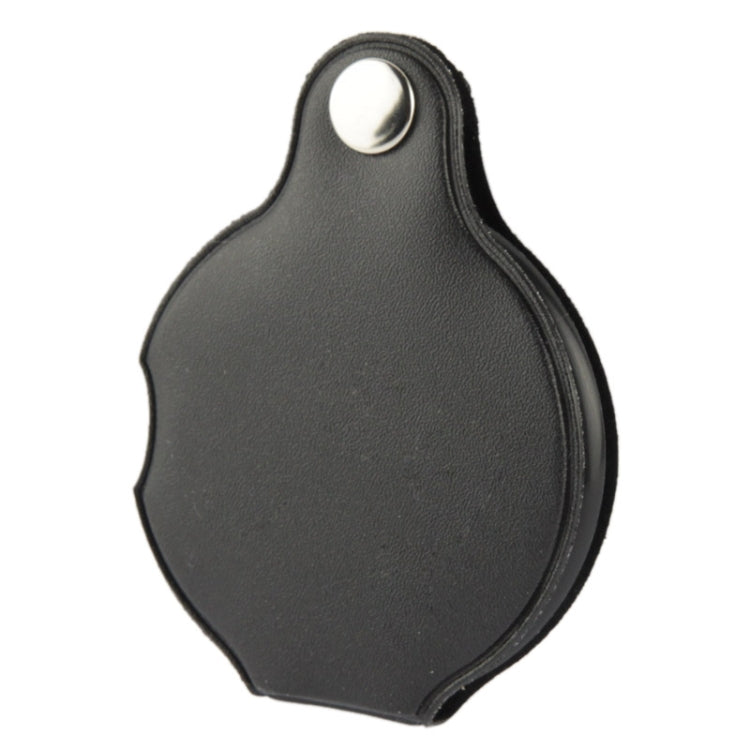 10 PCS 5X 50mm Magnifier Pocket Folding Magnifying Glass Loupe Pocket Spiegel(Black)