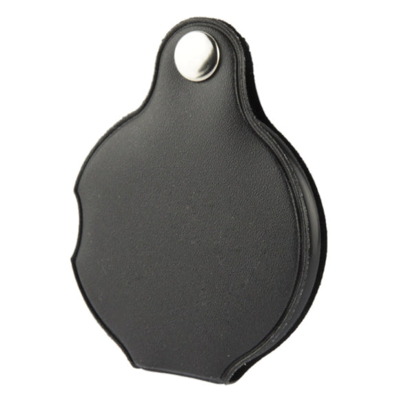 10 PCS 5X 50mm Magnifier Pocket Folding Magnifying Glass Loupe Pocket Spiegel(Black)