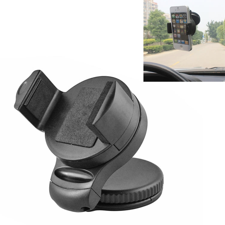 Universal Windshield 90 Degrees Rotation Car Holder, For iPhone, Galaxy, Sony, Lenovo, HTC, Huawei, and other Smartphones of width 75mm or Less)