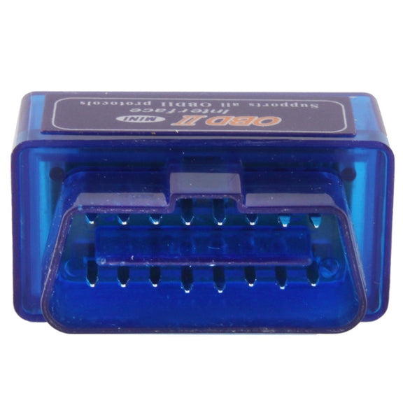 Car Mini OBDII ELM327B V1.5a Wireless Code Reader Scanner, Support Android Phone, Support OBDII-ISO 9141-2, ISO 14230-4(KWP2000), CAN ISO-15765-4(Blue)