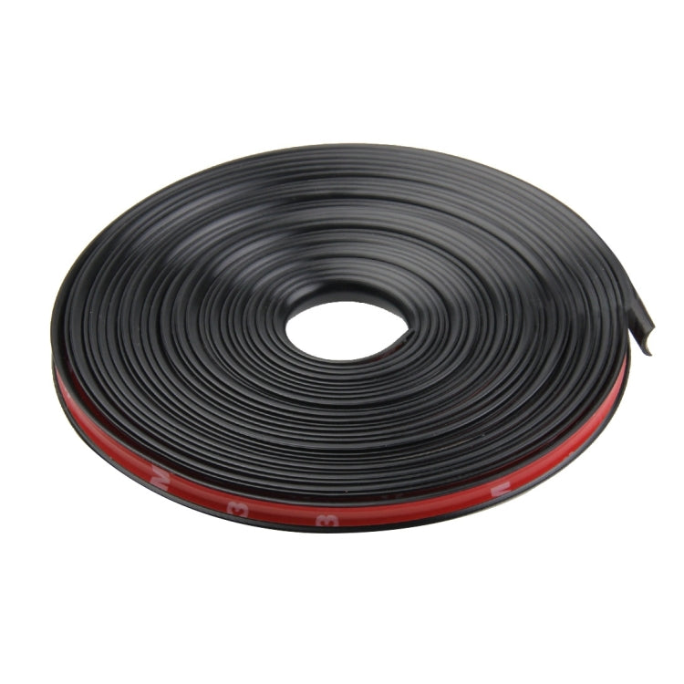 Universal Decorative Scratchproof Stickup 8M Flexible Car Wheel Hub TRIM Mouldings Decoration Strip(Black)