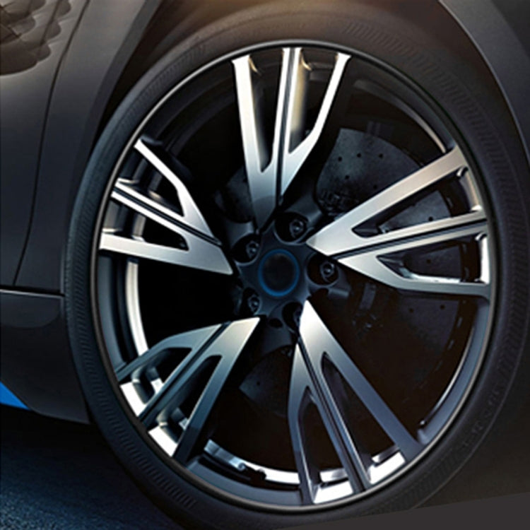 Universal Decorative Scratchproof Stickup 8M Flexible Car Wheel Hub TRIM Mouldings Decoration Strip(Black)