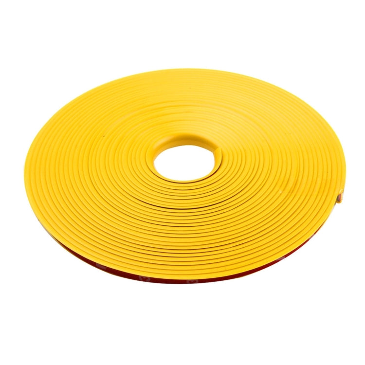 Universal Decorative Scratchproof Stickup 8M Flexible Car Wheel Hub TRIM Mouldings Decoration Strip(Yellow)
