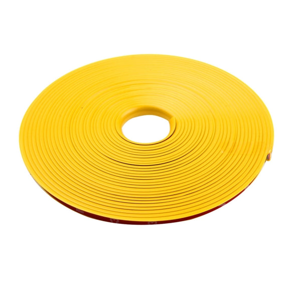 Universal Decorative Scratchproof Stickup 8M Flexible Car Wheel Hub TRIM Mouldings Decoration Strip(Yellow)