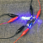 Dual End Alligator Test Lead Probe Clip Cable, Length: 75cm