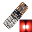 2 PCS T10 4.8W 720LM Red Light 24 SMD 4014 LED Error-Free Canbus Car Clearance Lights Lamp, DC 12V - free shipping - PMC TechLife - Order now!