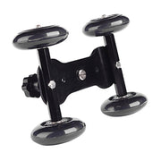 DEBO First Generation Camera Truck / Floor Table Video Slider Track Dolly Car for DSLR Camera / Camcorders(Black)
