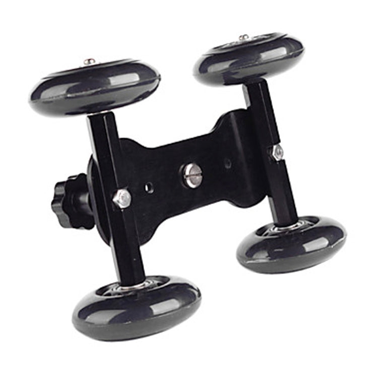 DEBO First Generation Camera Truck / Floor Table Video Slider Track Dolly Car for DSLR Camera / Camcorders(Black)