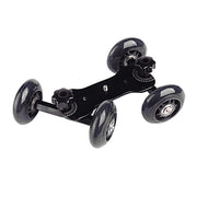 DEBO First Generation Camera Truck / Floor Table Video Slider Track Dolly Car for DSLR Camera / Camcorders(Black)