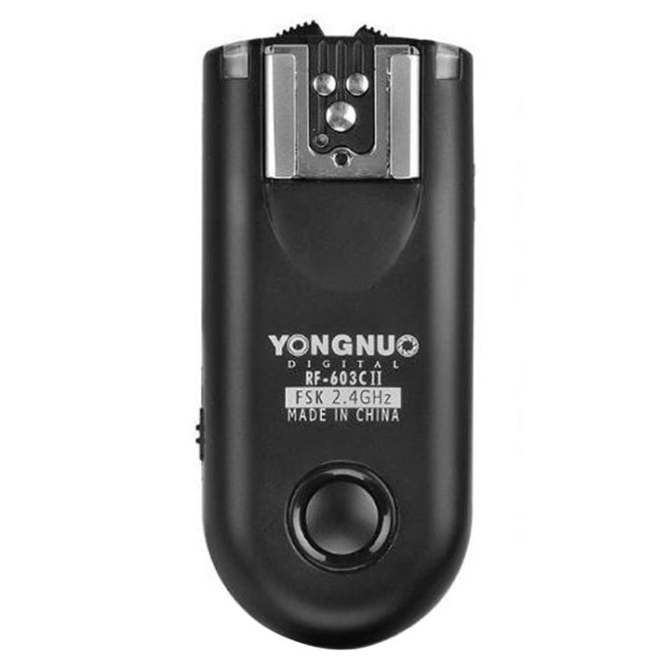 2 PCS YONGNUO RF603C II FSK 2.4GHz Wireless Flash Trigger with C1 Shutter Connecting Cable