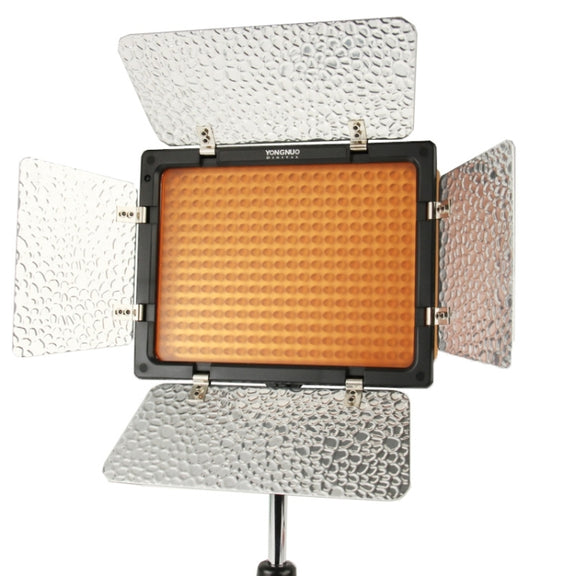 YONGNUO 300 LEDs Pro LED Studio Video Light for Canon / Nikon / Sony Camcorder DSLR (YN300)(Black)