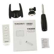 YONGNUO 300 LEDs Pro LED Studio Video Light for Canon / Nikon / Sony Camcorder DSLR (YN300)(Black)