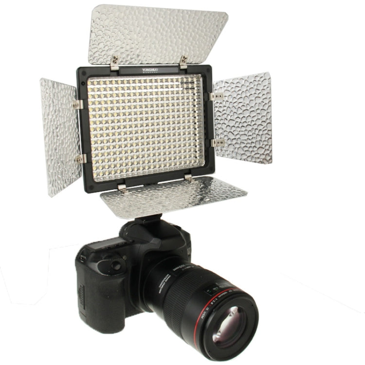 YONGNUO 300 LEDs Pro LED Studio Video Light for Canon / Nikon / Sony Camcorder DSLR (YN300)(Black)