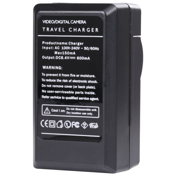 Digital Camera Battery Charger for JVC V808/ V815/ V823(Black)