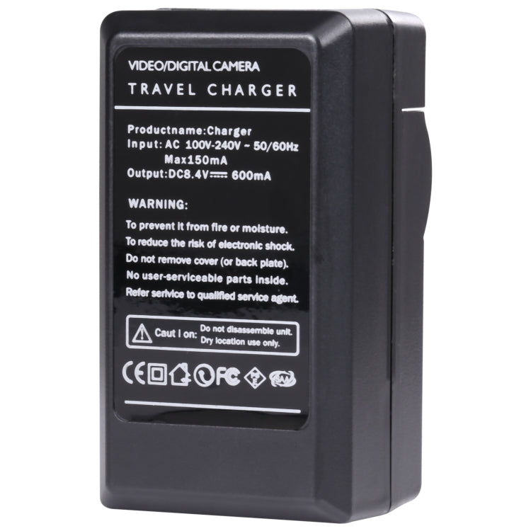 Digital Camera Battery Charger for JVC V808/ V815/ V823(Black)