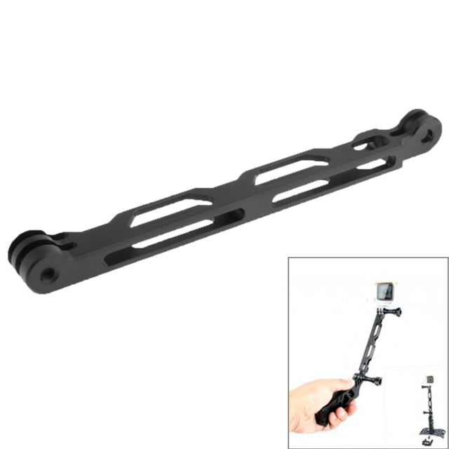 TMC CNC Aluminum Extender for GoPro Hero12 Black / Hero11 /10 /9 /8 /7 /6 /5, Insta360 Ace / Ace Pro, DJI Osmo Action 4 and Other Action Cameras, Length: 16cm(Black)