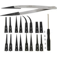 9 in 1 Replaceable Anti-Static Tweezers with Cross Screwdriver - Tweezers by VETUS | Online Shopping South Africa | PMC TechLife | Buy Now Pay Later Mobicred