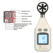 BENETECH Digital Electronic Anemometer (GM816A)(White)