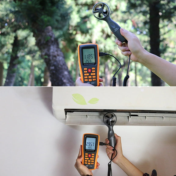BENETECH GM8902 2.6 Inch LCD Screen Digital Wind Speed Meter Anemometer(Yellow)