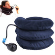 Inflatable Air Cervical Neck Traction Device Soft Head Back Shoulder Neck Ache Massager Headache Pain Relief Relaxation Brace(Dark Blue) - free shipping - PMC TechLife - Order now!