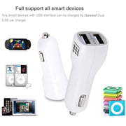 HAWEEL High Quality 2.1A + 1A Dual USB Ports Car Charger(Black)