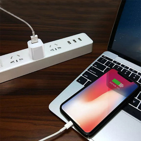 Original US Socket Plug USB Charger(White)