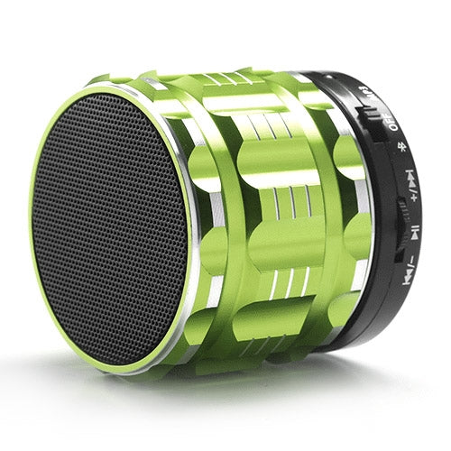 S28 Metal Mobile Bluetooth Stereo Portable Speaker with Hands-free Call Function(Green)