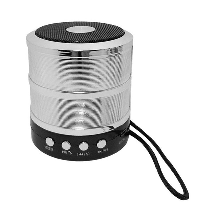 S28 Metal Mobile Bluetooth Stereo Portable Speaker with Hands-free Call Function(Silver)
