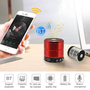 S28 Metal Mobile Bluetooth Stereo Portable Speaker with Hands-free Call Function(Silver)