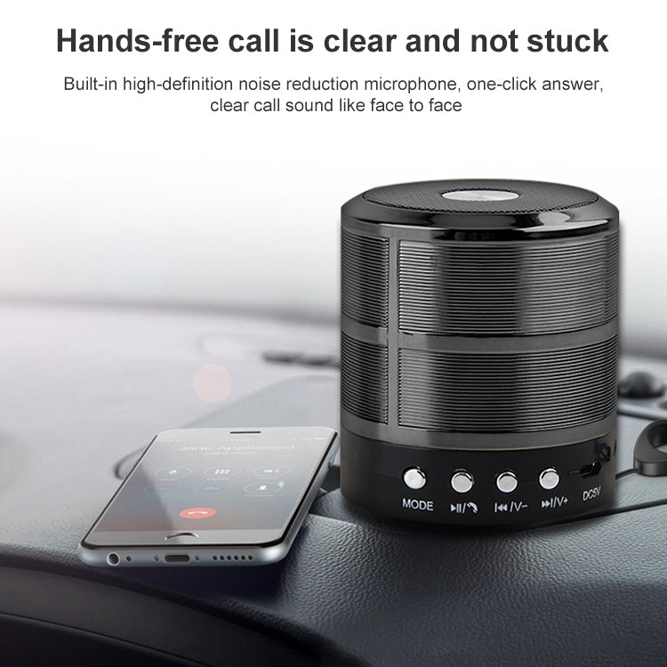 S28 Metal Mobile Bluetooth Stereo Portable Speaker with Hands-free Call Function(Silver)