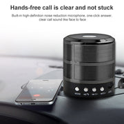 S28 Metal Mobile Bluetooth Stereo Portable Speaker with Hands-free Call Function(Silver)