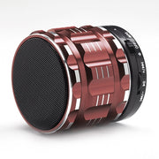 S28 Metal Mobile Bluetooth Stereo Portable Speaker with Hands-free Call Function(Brown)
