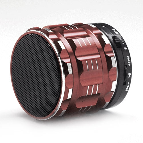 S28 Metal Mobile Bluetooth Stereo Portable Speaker with Hands-free Call Function(Brown)