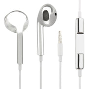3.5mm Stereo Electroplating Wire Control Earphone for Android Phones / PC / MP3 Player / Laptops(Silver)