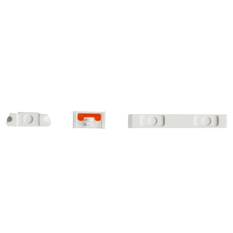 3 in 1 Mute Button + Power Button + Volume Button for iPhone 5C(White)