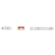 3 in 1 Mute Button + Power Button + Volume Button for iPhone 5C(White)