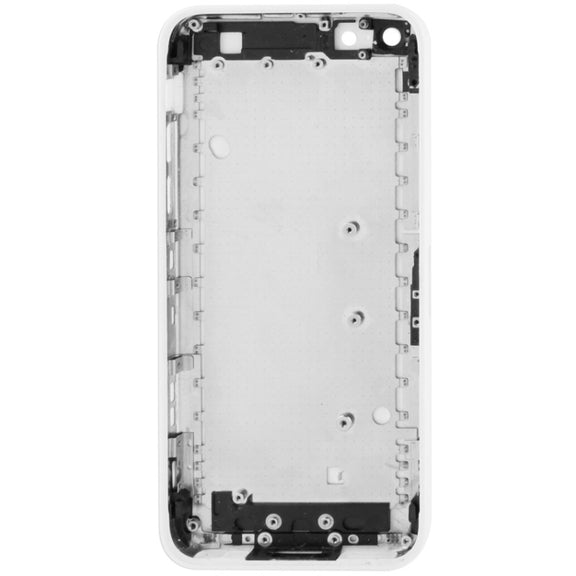 Full Housing  Chassis / Back Cover with Mounting Plate & Mute Button + Power Button + Volume Button + Nano SIM Card Tray for iPhone 5C(White)
