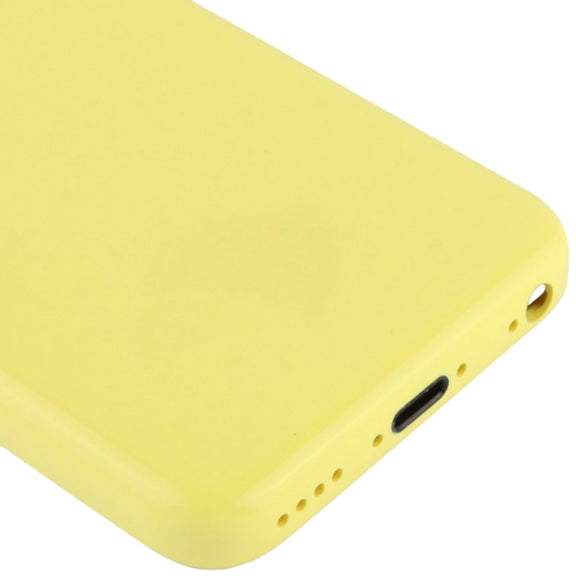 Full Housing  Chassis / Back Cover with Mounting Plate & Mute Button + Power Button + Volume Button + Nano SIM Card Tray for iPhone 5C(Yellow)
