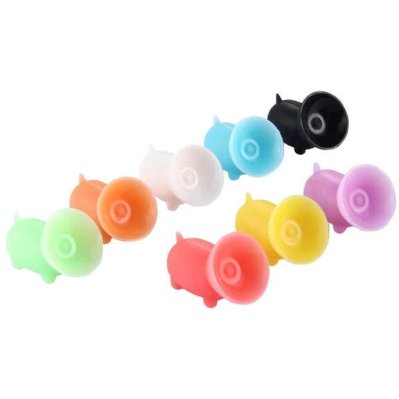 Lovely Pig Shape with Sucker Phone Holder, Random Color Delivery