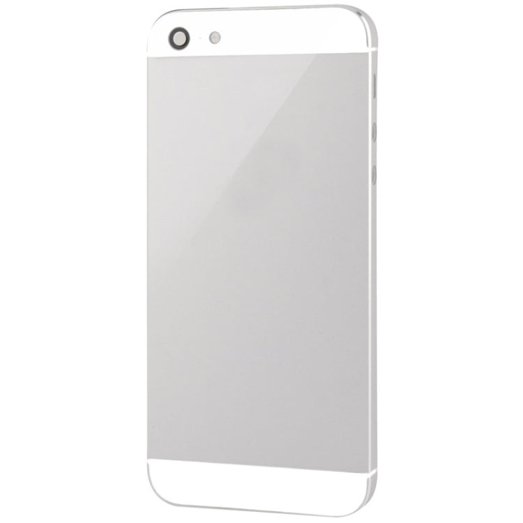 Full Housing Alloy Back Cover for iPhone 5(White)