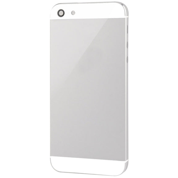Full Housing Alloy Back Cover for iPhone 5(White)